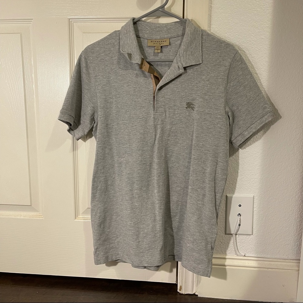 BURBERRY classic polo shirt in grey